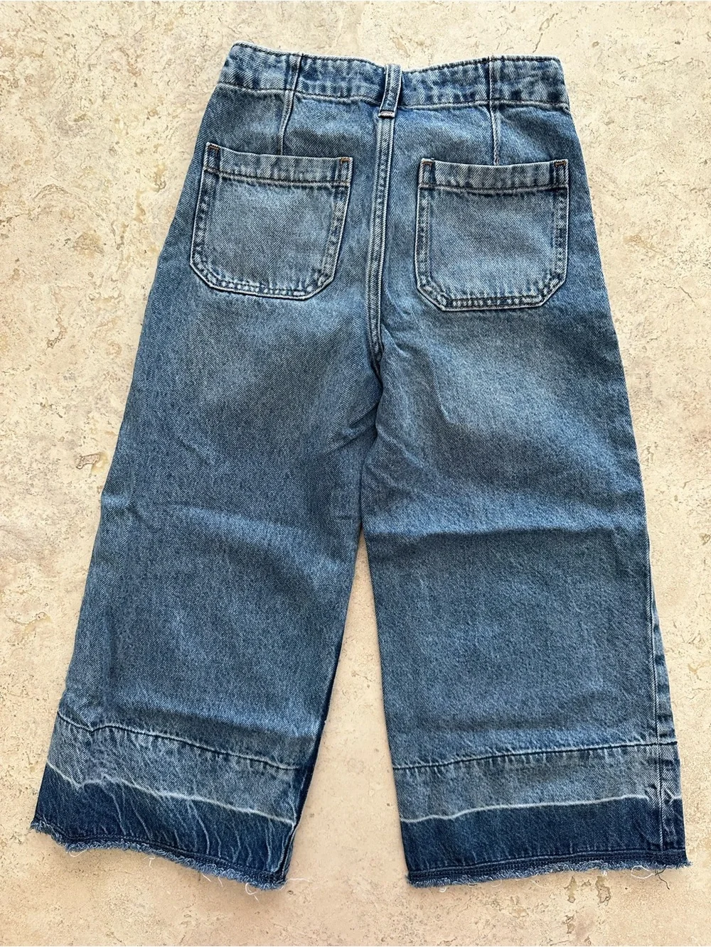 High-Rise Wide Leg Girl’s Jeans - Blue